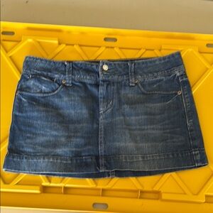 American eagle jean mini skirt